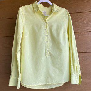 J. Crew Yellow Long Sleeve Shirt, M
